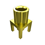Samtec MCX7 Series, jack PCB Mount MCX Connector, 75Ω, Through Hole Termination, Right Angle Body