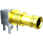 Samtec, jack PCB Mount 1.0/2.3 Connector, 75Ω, Through Hole Termination, Right Angle Body