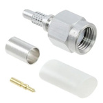 Hirose HRM Series, Plug SMB Connector, 50Ω, Solder Termination, Straight Body