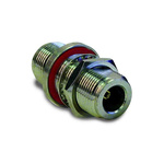 Amphenol RF N-Type Series, jack Bulkhead N Connector, 50Ω, Straight Body