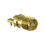 Amphenol RF SMA Series, jack Through Hole SMA Connector, 50Ω, Solder Termination, Straight Body