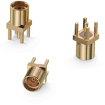 Wurth Elektronik WR-MMCX Series, jack Through Hole MMCX Connector, 50Ω, Solder Termination, Straight Body