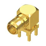 Samtec, jack PCB Mount SMA Connector, 50Ω, Surface Mount Termination, Right Angle Body
