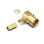 Wurth Elektronik WR-SMB Series, Plug Cable Mount SMB Connector, 50Ω, Crimp Termination, Right Angle Body