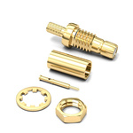 Wurth Elektronik WR-SMB Series, jack Cable Mount SMB Connector, 50Ω, Crimp Termination, Straight Body