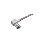 Huber+Suhner 16_SMB-50-1-40/111_NE Series, Plug Cable Mount SMB Connector, 50Ω, Crimp Termination, Right Angle Body