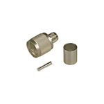 Huber+Suhner 11_UHF-0-7-17/033_-E Series, Plug Cable Mount UHF Connector, Crimp Termination, Straight Body