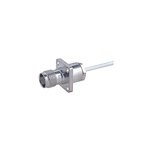 Huber+Suhner 25_TNC-50-2-1/133_NE Series, jack Cable Mount TNC Connector, 50Ω, Clamp Termination, Straight Body