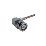 Huber+Suhner 16_BNC-75-2-3/133_NE Series, Plug Cable Mount BNC Connector, 75Ω, Crimp Termination, Right Angle Body