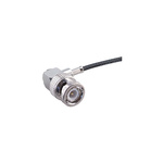 Huber+Suhner 16_BNC-75-4-4/133_NE Series, Plug Cable Mount BNC Connector, 75Ω, Crimp Termination, Right Angle Body