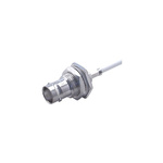 Huber+Suhner 24_BNC-75-2-6/133_NH Series, jack Cable Mount BNC Connector, Crimp Termination, Straight Body
