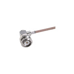 Huber+Suhner 16_TNC-50-2-7/133_NE Series, Plug Cable Mount TNC Connector, 50Ω, Crimp Termination, Right Angle Body