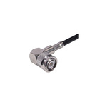 Huber+Suhner 16_TNC-50-3-18/133_NE Series, Plug Cable Mount TNC Connector, 50Ω, Crimp Termination, Right Angle Body