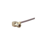 Huber+Suhner 16_SMB-50-2-51/111_NE Series, Plug Cable Mount SMB Connector, 50Ω, Crimp Termination, Right Angle Body