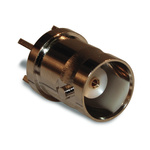 Amphenol RF 112404 Series, jack Through Hole BNC Connector, 50Ω, Solder Cup Termination, Straight Body