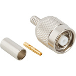 Amphenol RF 122108RP Series, Plug Cable Mount TNC Connector, 50Ω, Crimp Termination, Straight Body