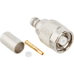 Amphenol RF 122408RP Series, Plug Cable Mount TNC Connector, 50Ω, Crimp Termination, Straight Body