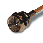 Amphenol RF 222113 Series, Plug Cable Mount F Connector, 75Ω, Crimp Termination, Straight Body