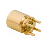 Amphenol RF SMP-MSLD-PCS-2 Series, jack PCB Mount SMP Connector, 50Ω, Straight Body