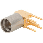 Amphenol RF SMP-MSLD-PCT-6 Series, jack PCB Mount SMP Connector, 50Ω, Right Angle Body