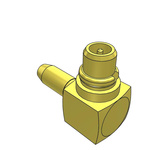 Samtec MMCX Series, jack PCB Mount MMCX Connector, 50Ω, Edge Mount Termination, Right Angle Body