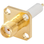 Rosenberger SMA Series, jack Panel Mount, 50Ω, Solder Termination, Straight Body