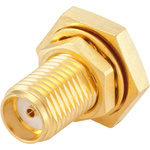 Rosenberger SMA Series, jack Panel Mount, 50Ω, Solder Termination, Straight Body