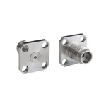 Bulgin Male/Female Flange Mount Circular Coaxial Connector, Jack Screw Termination, Straight Body