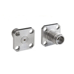 Bulgin Male/Female Flange Mount Circular Coaxial Connector, Plug In Termination, Straight Body