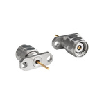 Bulgin Male/Female Flange Mount Circular Coaxial Connector, Plug In Termination, Straight Body