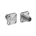 Bulgin Male/Female Flange Mount Circular Coaxial Connector, Jack Screw Termination, Straight Body