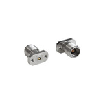 Bulgin Male/Female Flange Mount, PCB Mount Circular Coaxial Connector, Jack Screw Termination, Straight Body