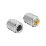 Bulgin, jack Snap Pin Mount Circular Coaxial Connector, Jack Screw Termination, Straight Body