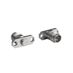 Bulgin, Plug Flange Mount Circular Coaxial Connector, Jack Screw Termination, Straight Body