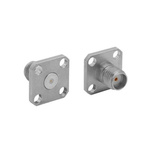 Bulgin, jack Flange Mount Circular Coaxial Connector, Jack Screw Termination, Straight Body