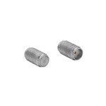 Bulgin, jack Socket Mount Circular Coaxial Connector, Jack Screw Termination, Straight Body