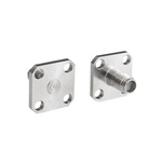 Bulgin, jack Flange Mount Circular Coaxial Connector, Jack Screw Termination, Straight Body