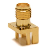 Mueller Electric, jack Edge Mount SMA Connector, 50Ω, Solder Termination, Straight Body