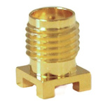 Mueller Electric, jack Surface Mount SMA Connector, 50Ω, Solder Termination, Straight Body