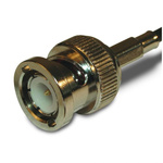 Amphenol RF Plug Cable Mount BNC Connector, Crimp Termination, Straight Body