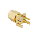 Amphenol RF Plug End Launch SMA Connector, Solder Termination, Straight Body