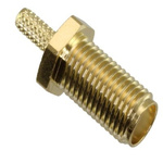 Molex, jack Panel Mount Subminiature Coaxial Connector, Crimp Termination, Straight Body