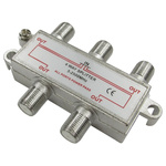 RS PRO F Connector/F Connector RF Splitter F Socket to 4 x F Socket