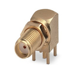 Phoenix Contact, jack SMA Connector, Solder Termination, Right Angle Body