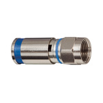 Klein Tools, jack Cable Mount F Connector, Crimp Termination, Straight Body