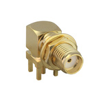 TE Connectivity, jack PCB Mount SMA Connector, Through Hole Termination, Straight Body