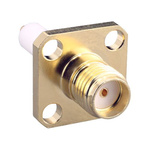 TE Connectivity, jack PCB Mount SMA Connector, Solder Termination, Straight Body