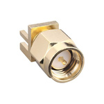 TE Connectivity, Plug PCB Mount SMA Connector, Solder Termination, Straight Body
