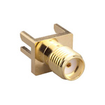 TE Connectivity, jack PCB Mount SMA Connector, Solder Termination, Straight Body