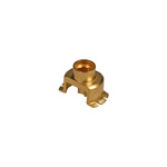 Huber+Suhner, jack Surface Mount Micro Miniature Coaxial Connector, Coaxial Cable Termination, Straight Body